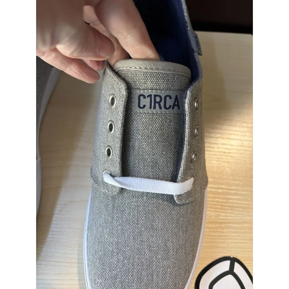 New NIB C1rca Drifter Gray Washed / White Skateboard Shoes Mens Sz 9 Women 10.5